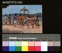 藏品(原住民彩色明信片：(朱歐族) 豐年舞)的圖片